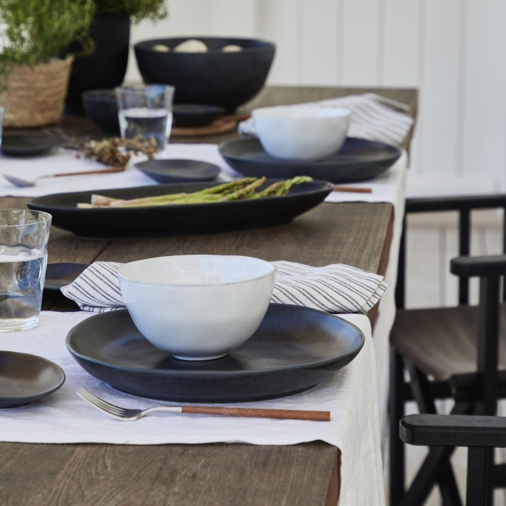 White Ceramic Soup / Cereals Bowl Set (x2)