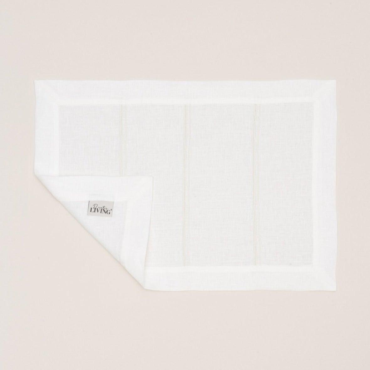 White Linen Placemat Set (x4)