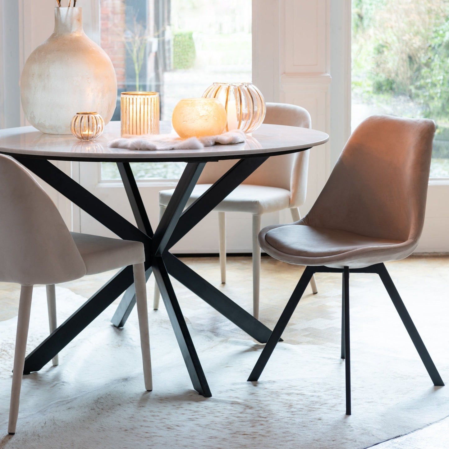 White Marble Dining Table