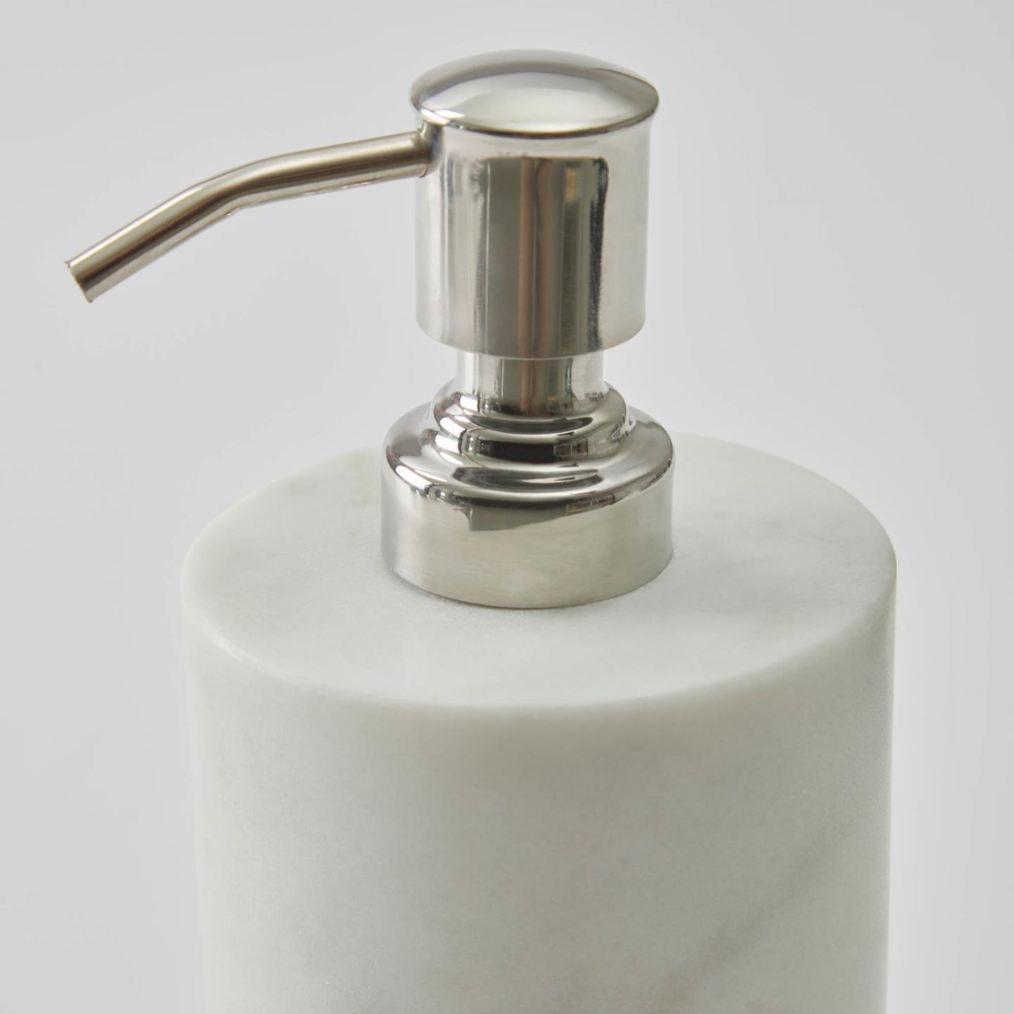 White Marble Soap Dispenser