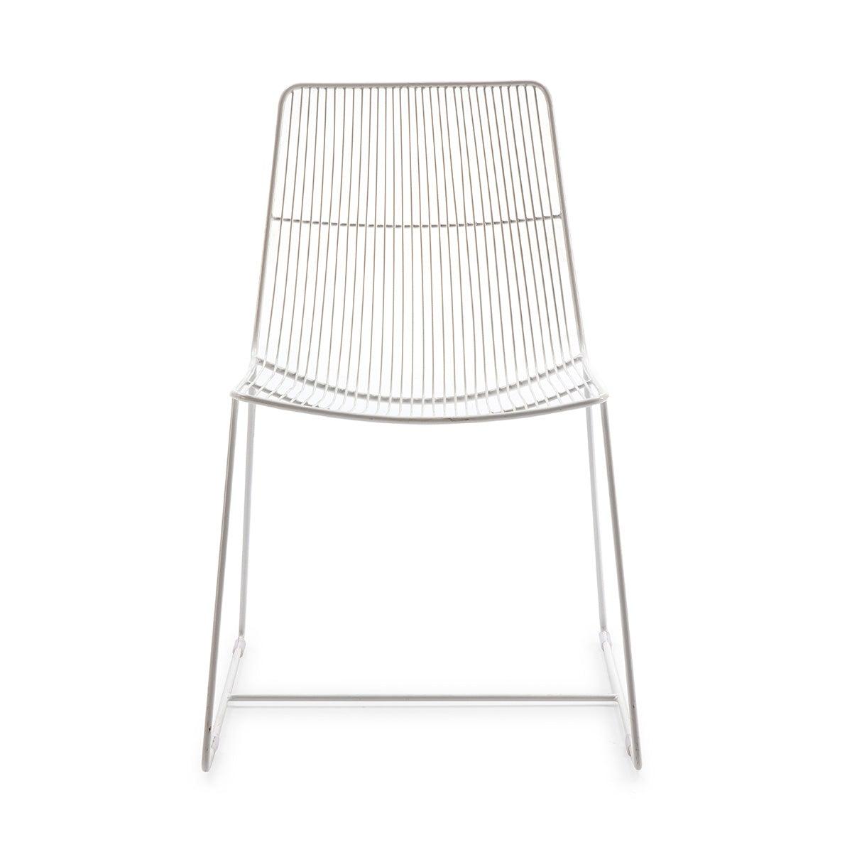 White Metal Chair