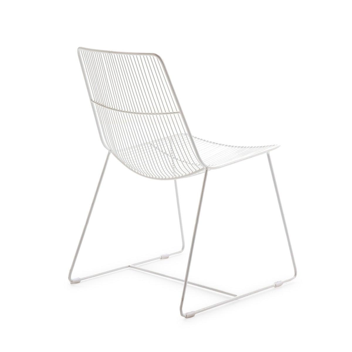 White Metal Chair