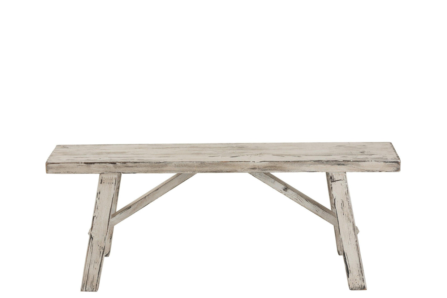 White Wood Bench