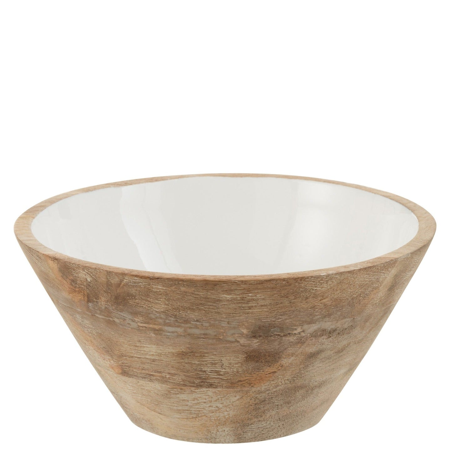 White Wood Bowl