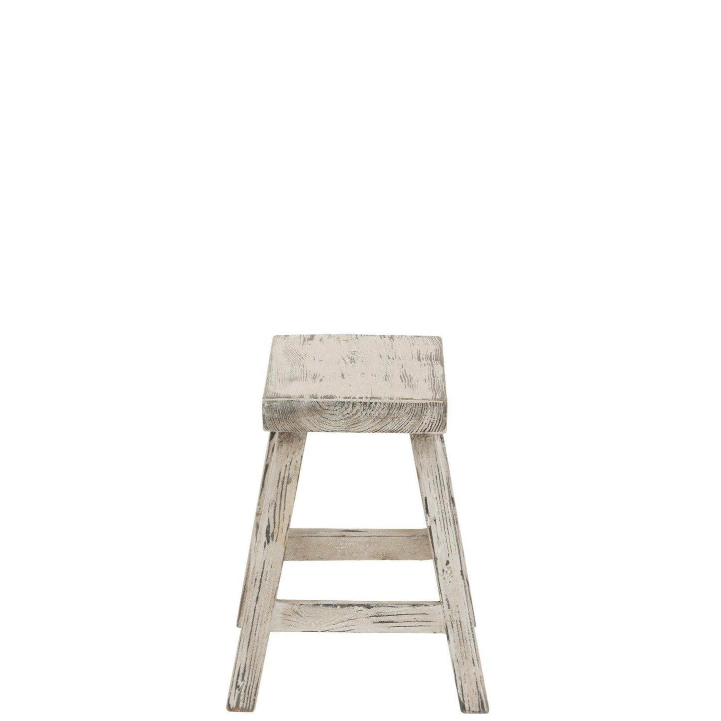 White Wood Stool