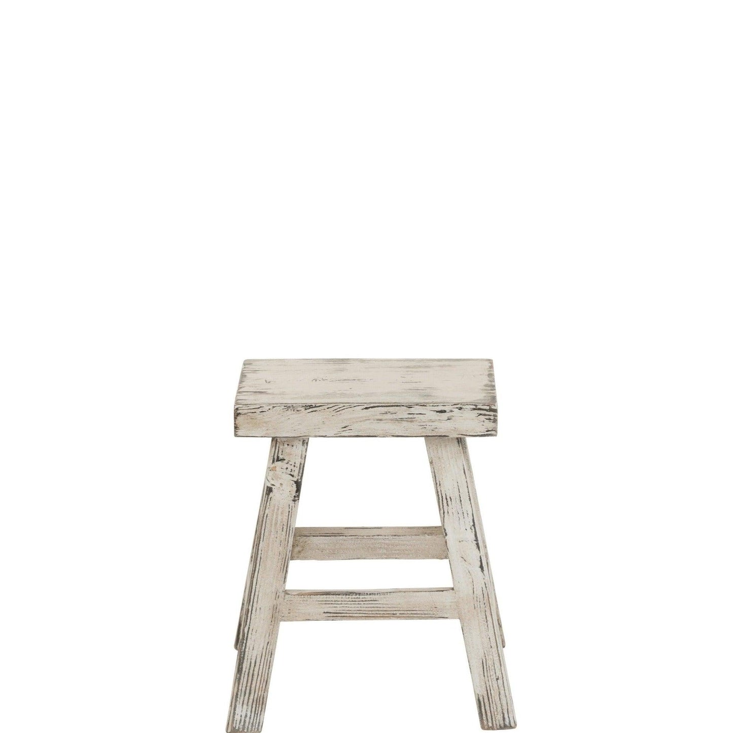 White Wood Stool