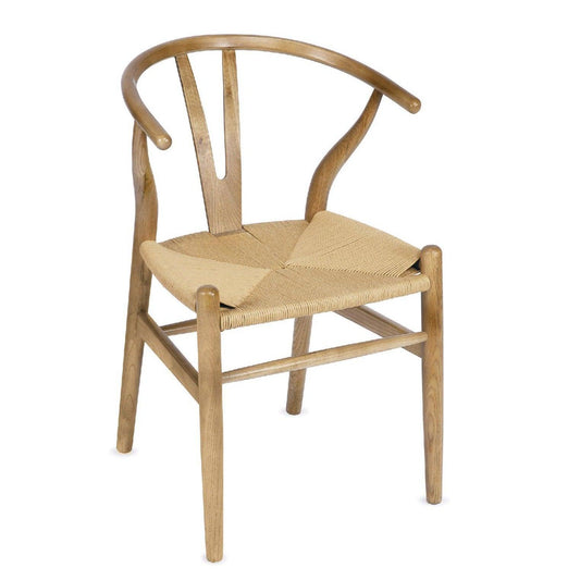 Wood Chair W/Jute