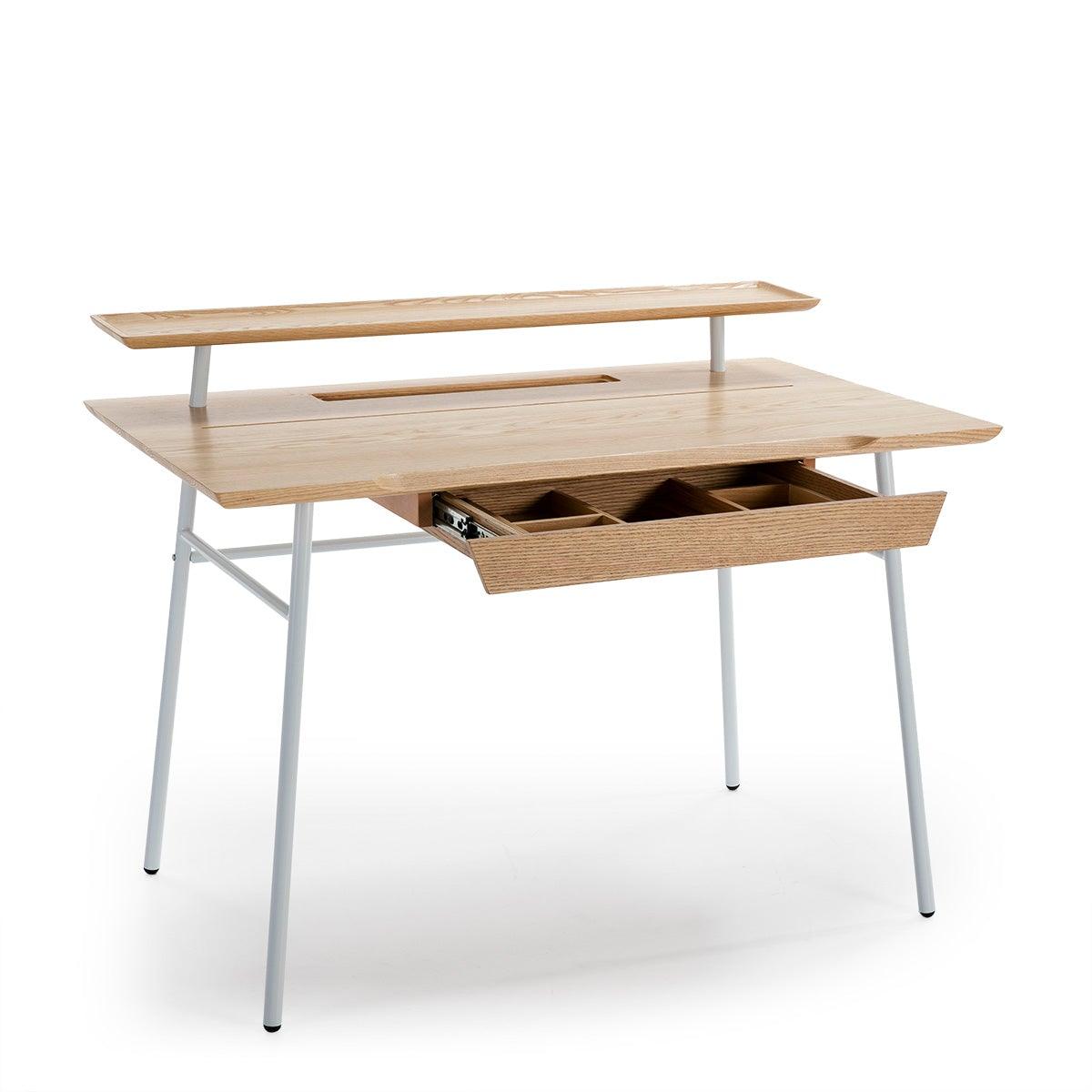 Wood Desk W/Shelve