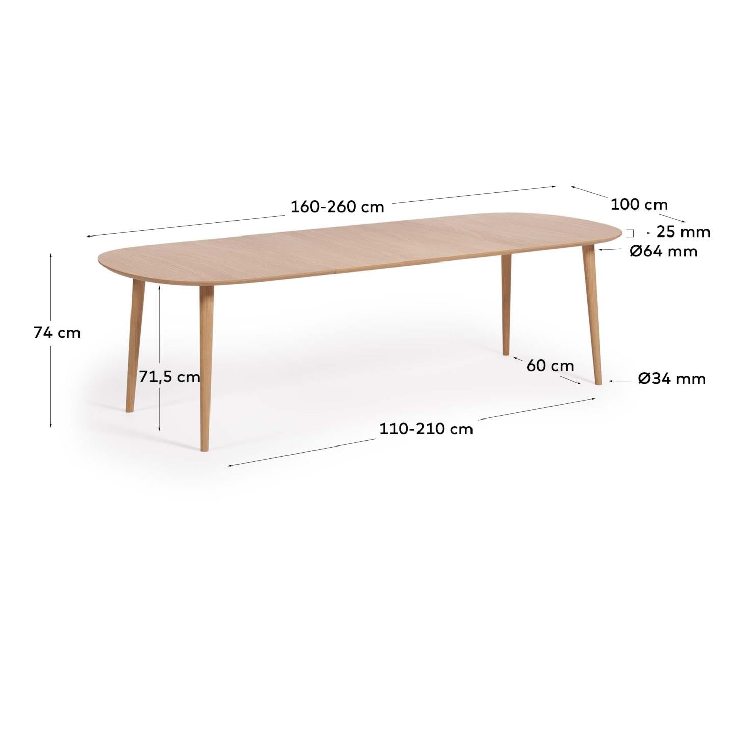 Wood Extendable Dining Table