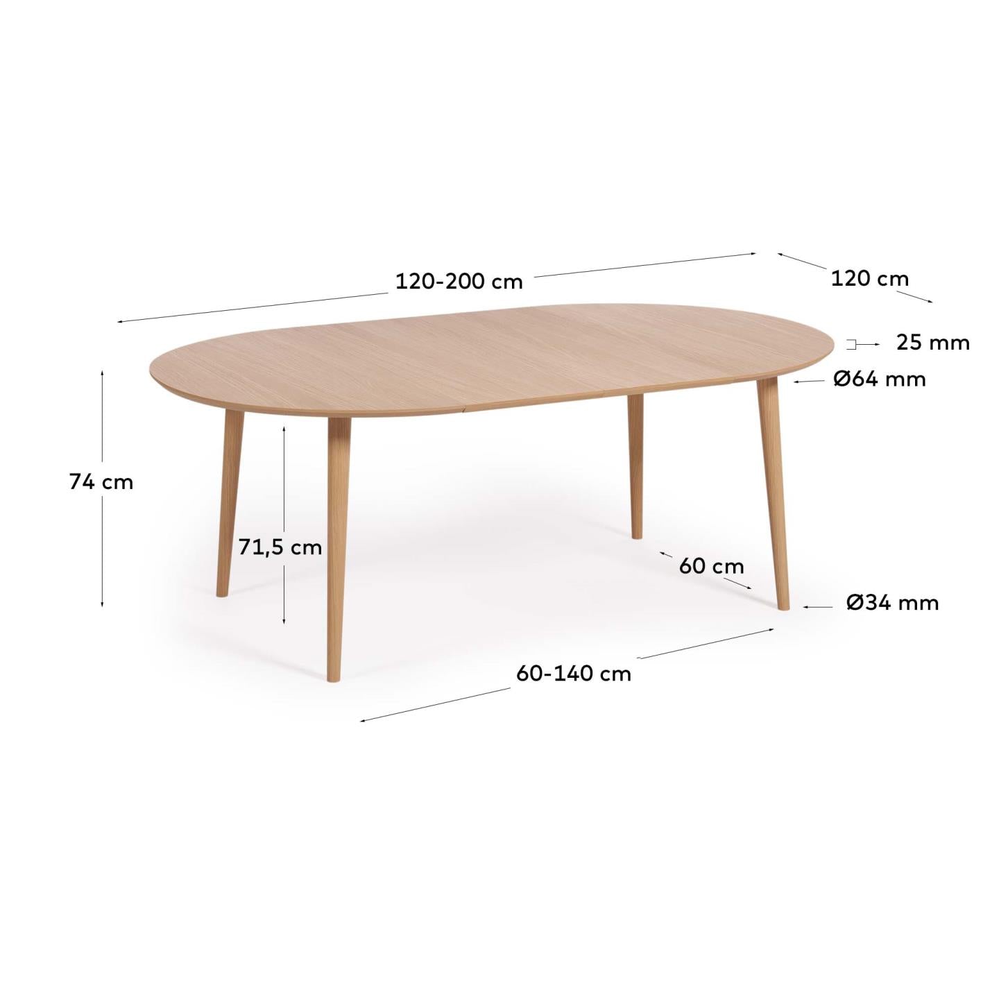 Wood Extendable Dining Table