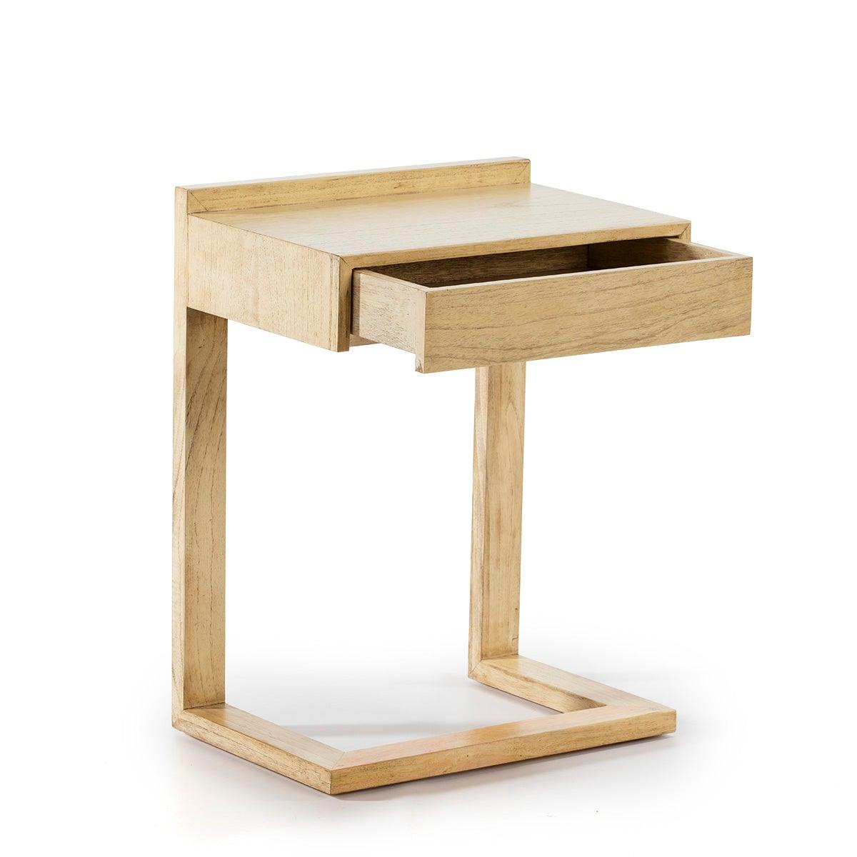 Wood Nightstand Table