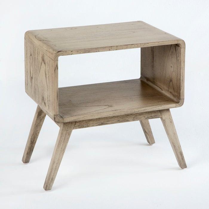 Wood Nightstand Table