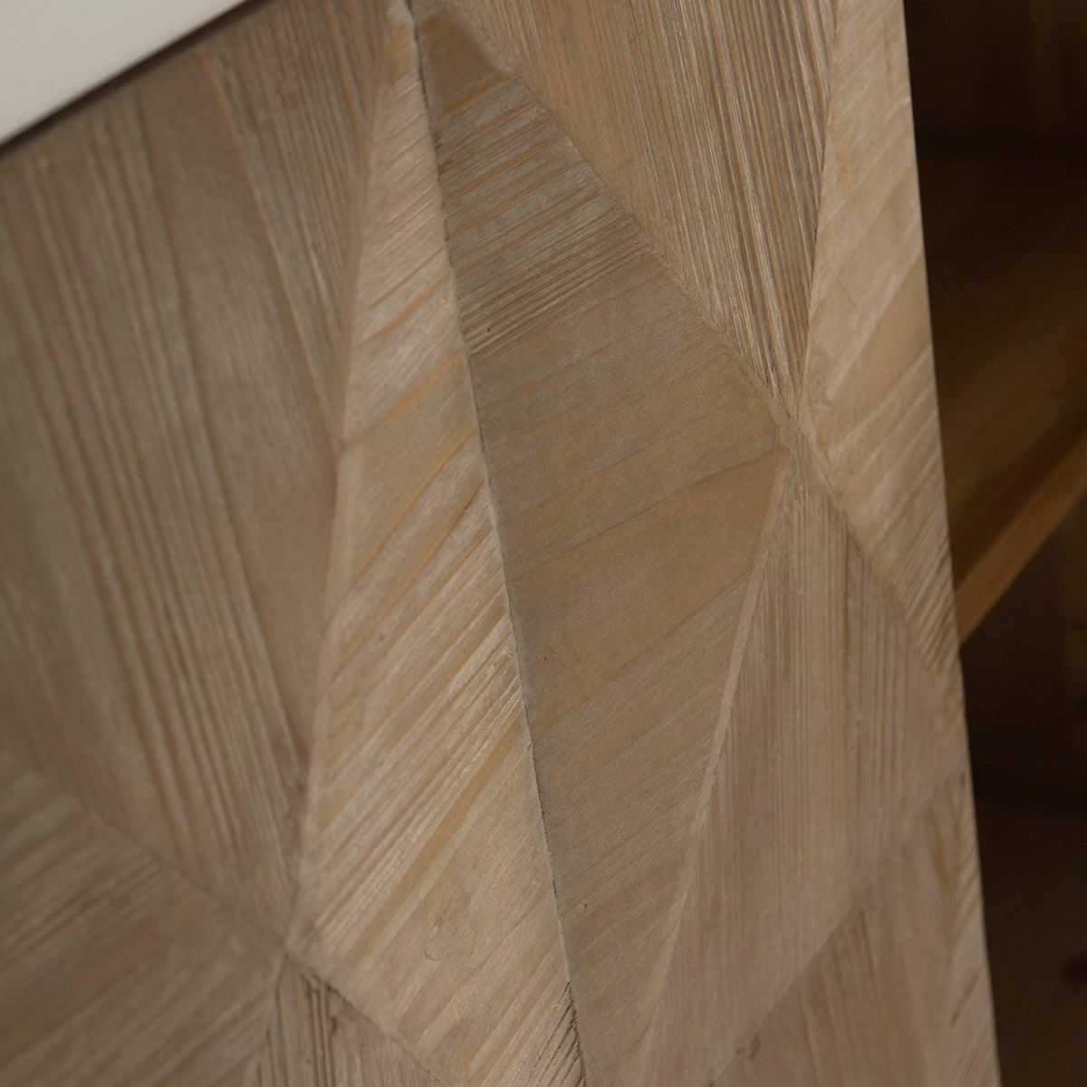 Wood Sideboard W/Metal Legs