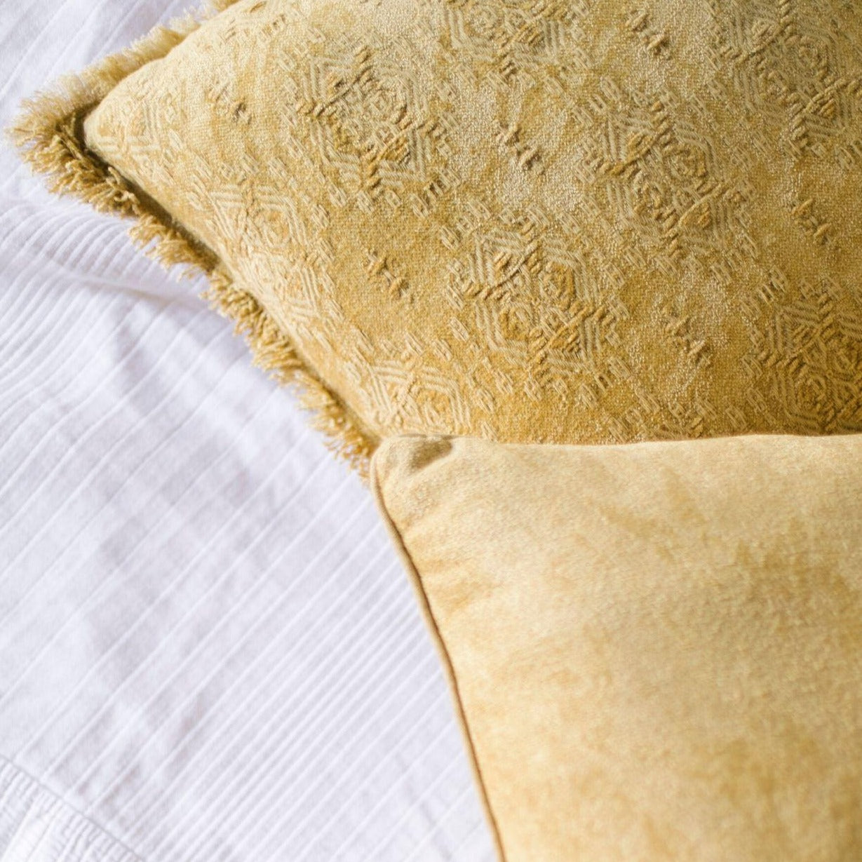 Yellow Cotton Pillow
