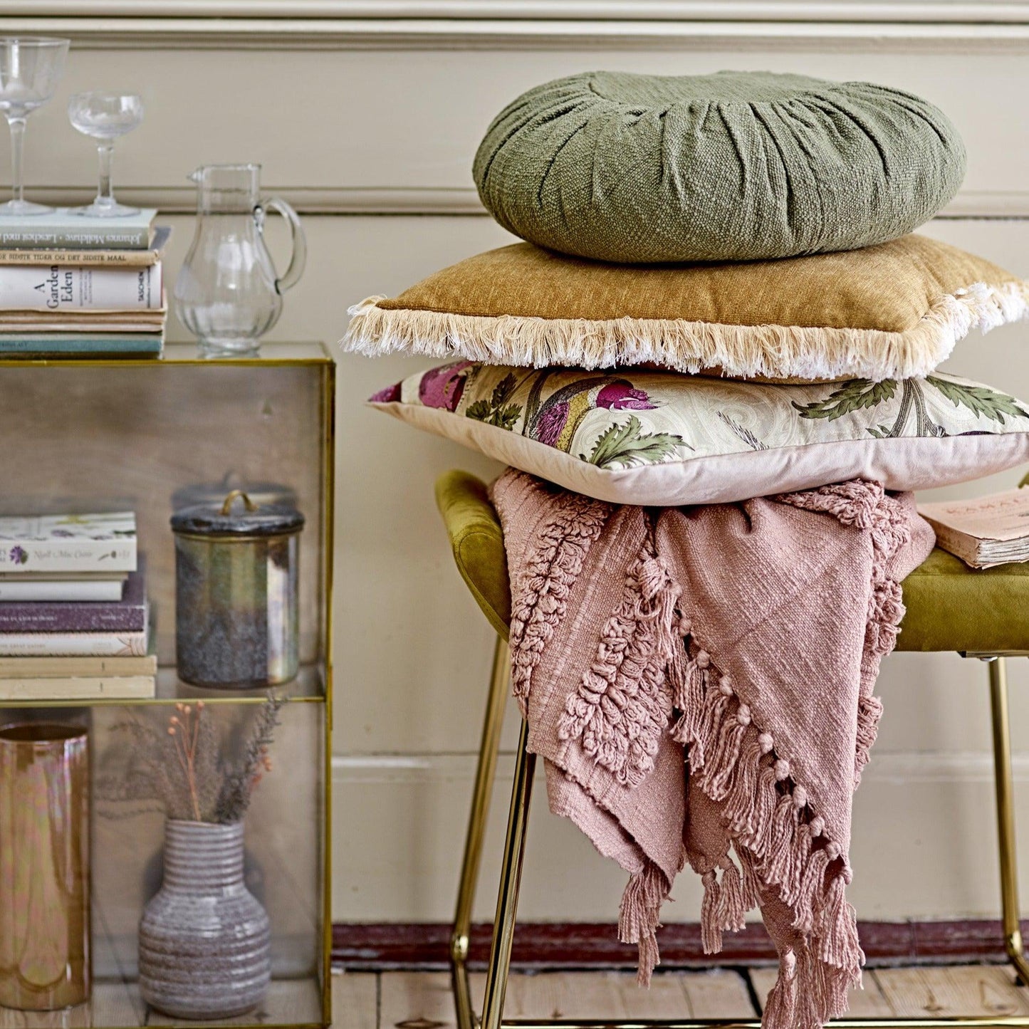 Yellow Polyester Stool