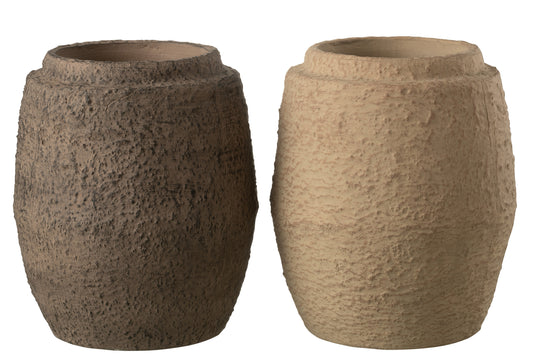 Ceramic Flowerpot Set (x2)