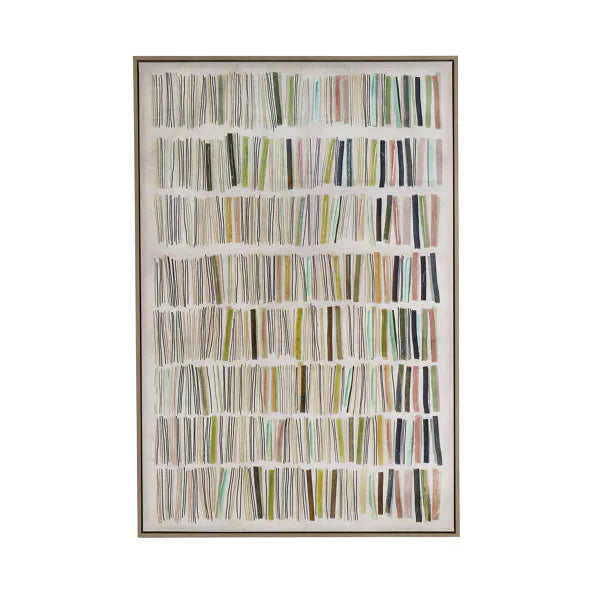 Abstract Multicolor Lines Canvas