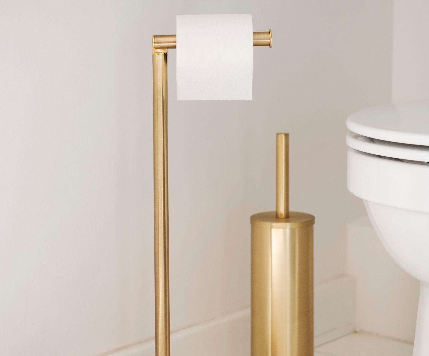 Gold Metal Toilet Brush