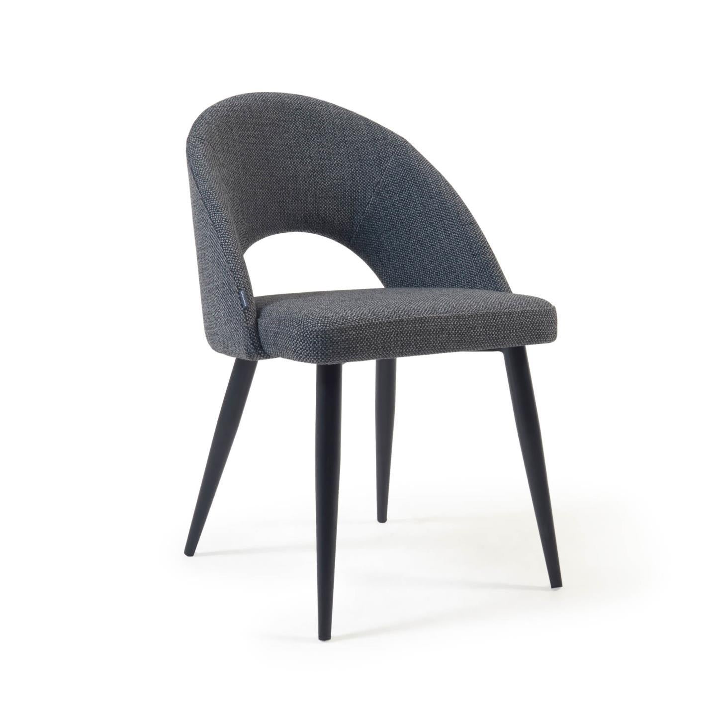 Chair W/ Black Steel Legs
