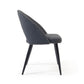 Chair W/ Black Steel Legs