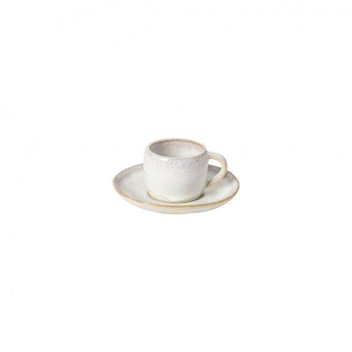 Ceramic Coffee Cup & Saucer Set