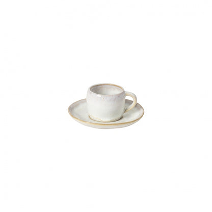 Ceramic Coffee Cup & Saucer Set