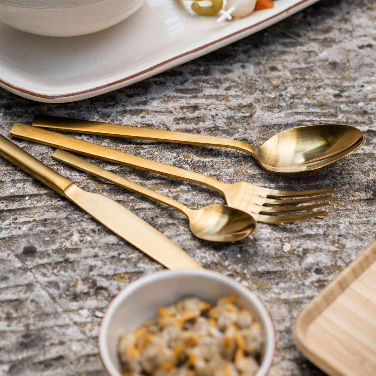 Gold Cutlery Set