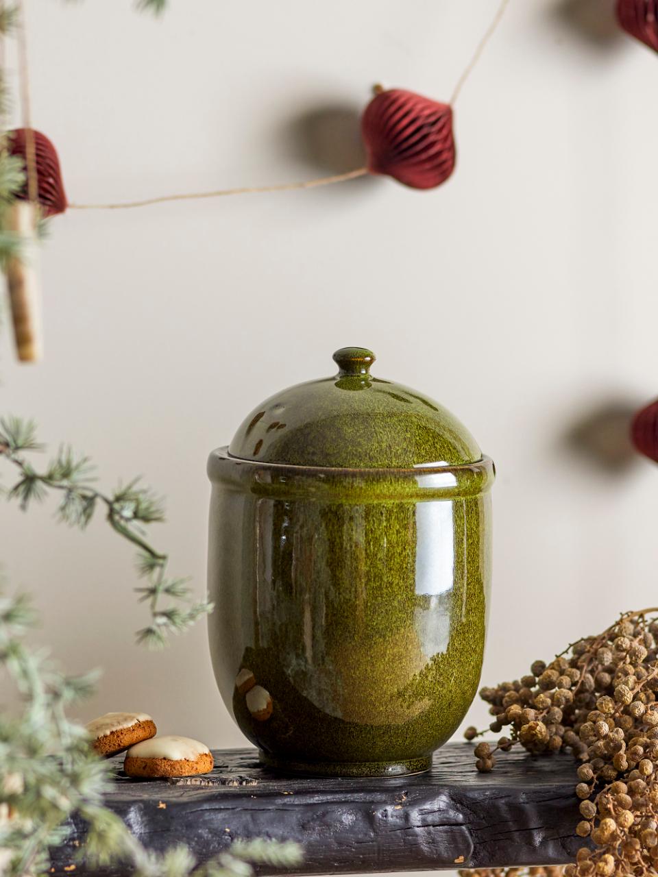 Green Christmas Jar
