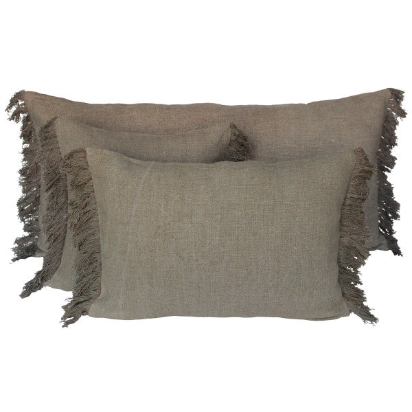 Fringe Linen Cushion