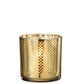 Gold Glass Candle Holder