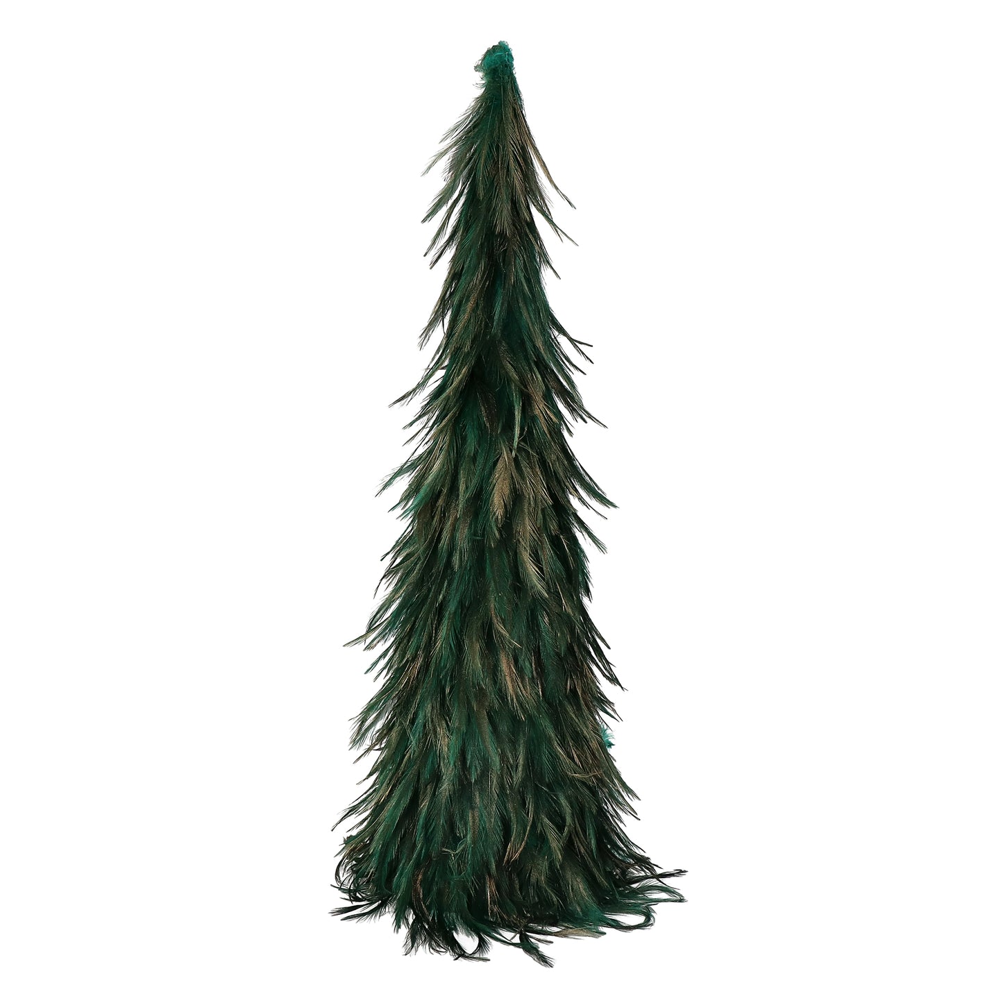Green Feathers Christmas Tree