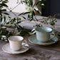 Ceramic Coffee Cup & Saucer Set (x4)
