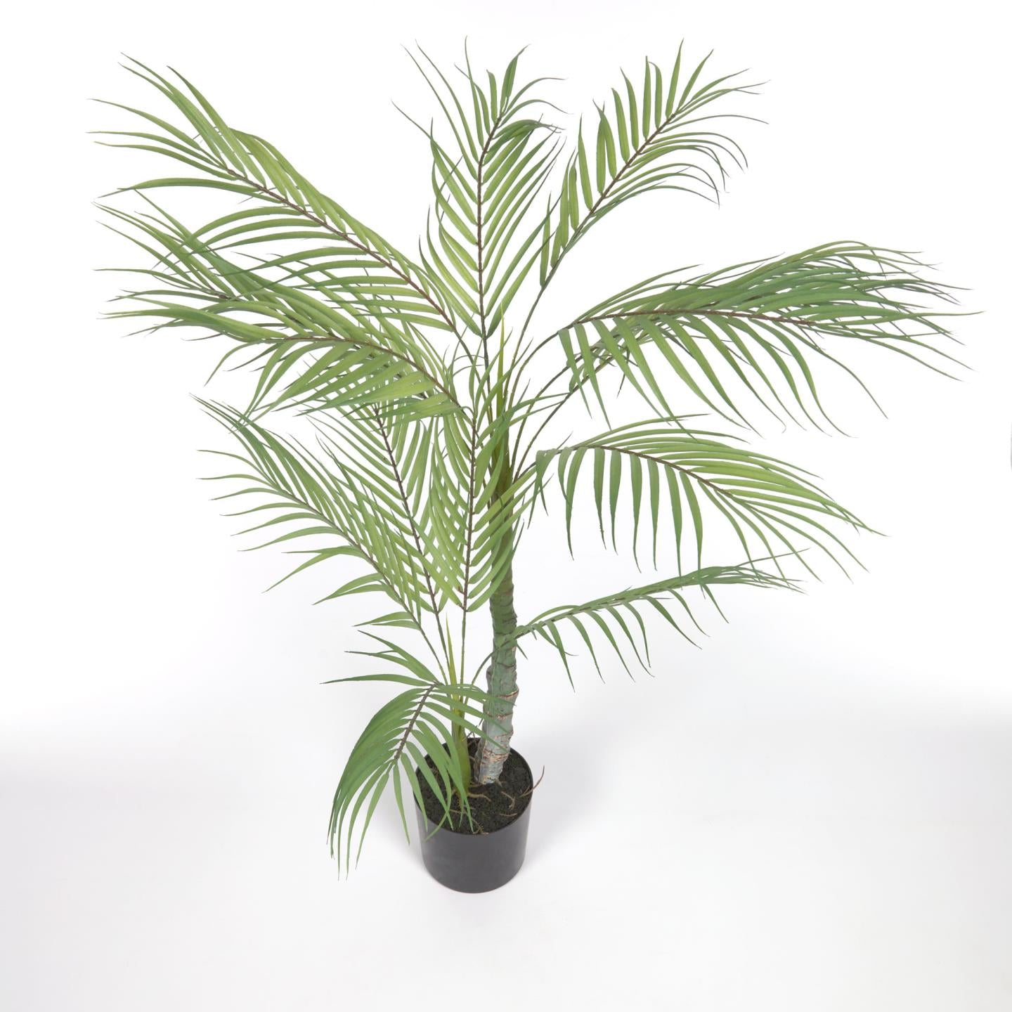 Green PVC Palm Tree W/ Flower Pot