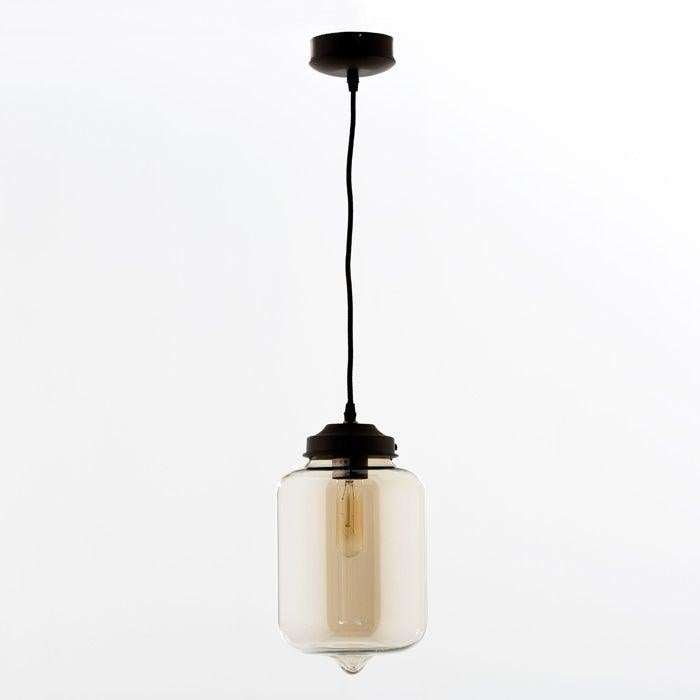 Amber Glass Ceiling Lamp