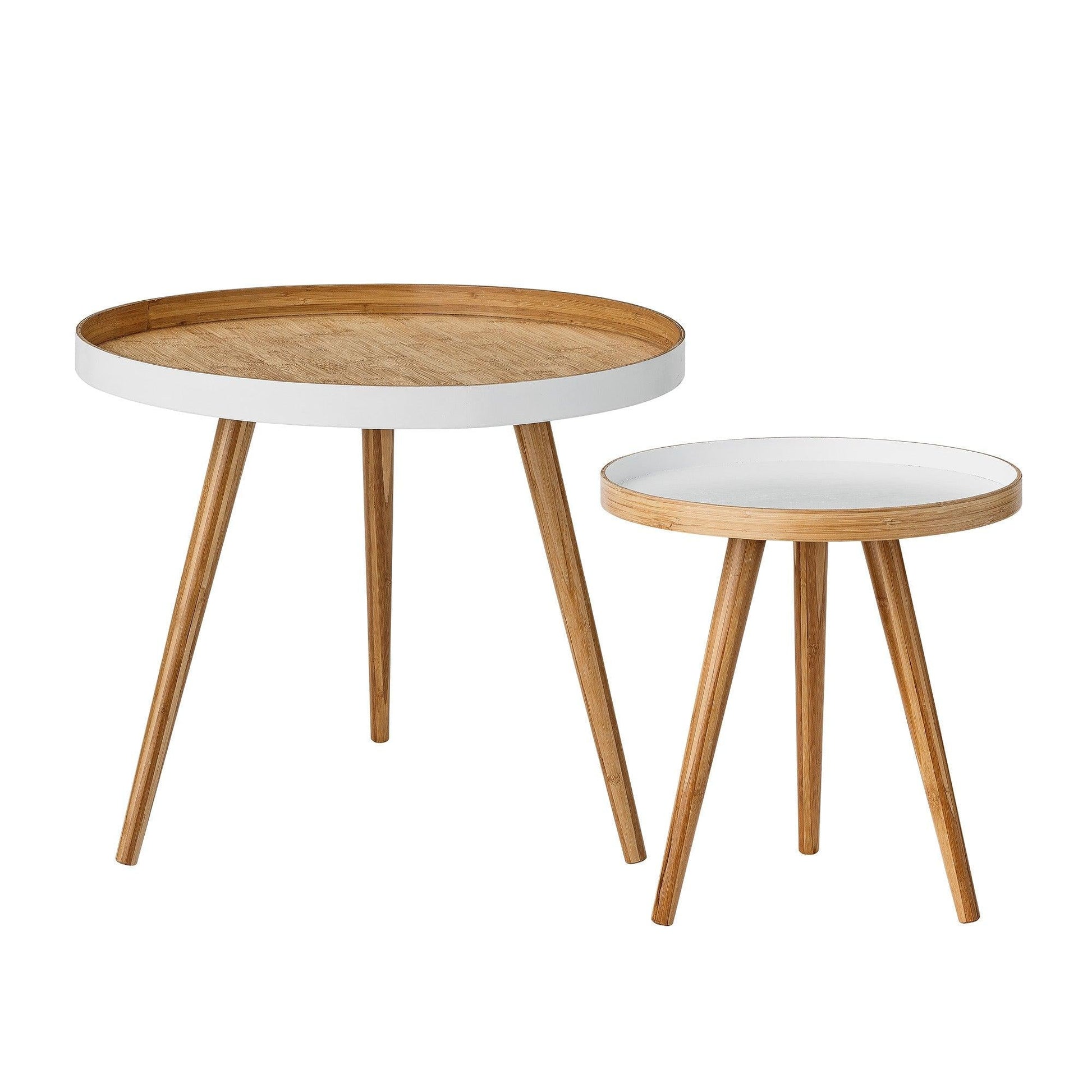 Bamboo Side Table Set (x2)