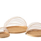 Bamboo Tray W/ Fly Cover Set (x3)