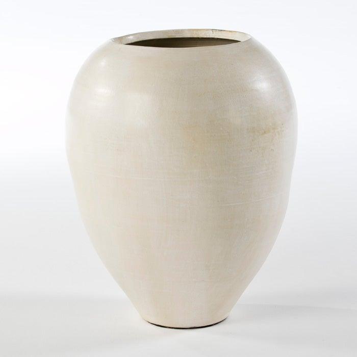 Beige Ceramic Flower Pot