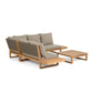 Beige Fabric Sofa W/ Coffee Table