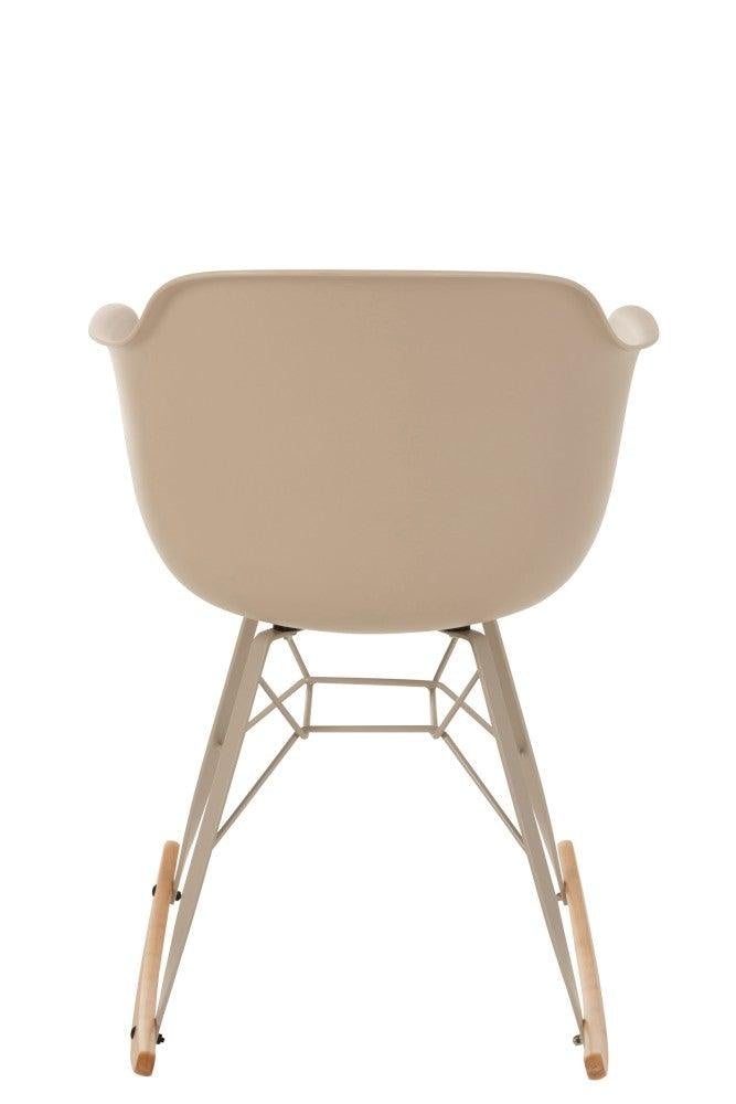 Beige PVC Swing Armchair