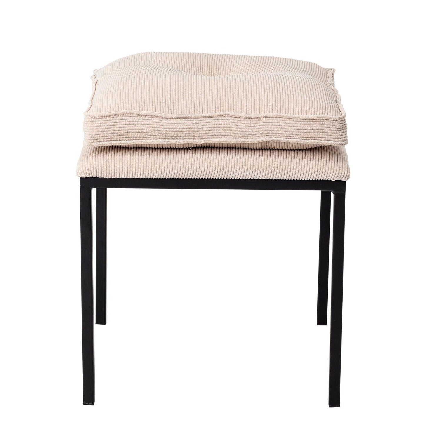 Beige Polyester Stool