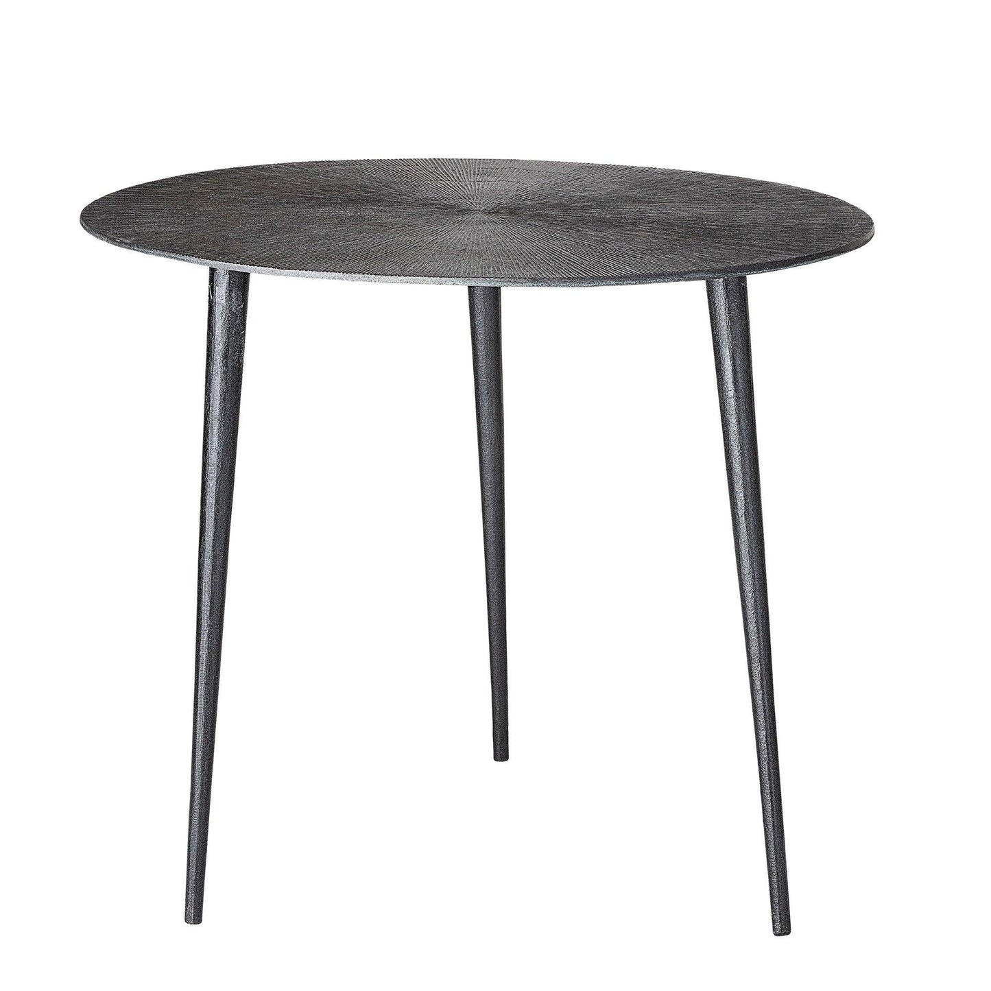 Black Aluminium Side Table