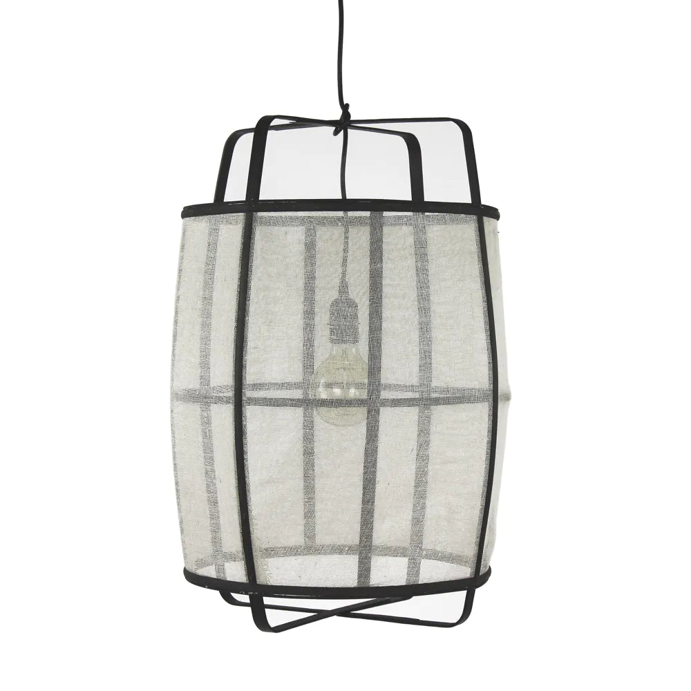 Black Bamboo Ceiling Lamp