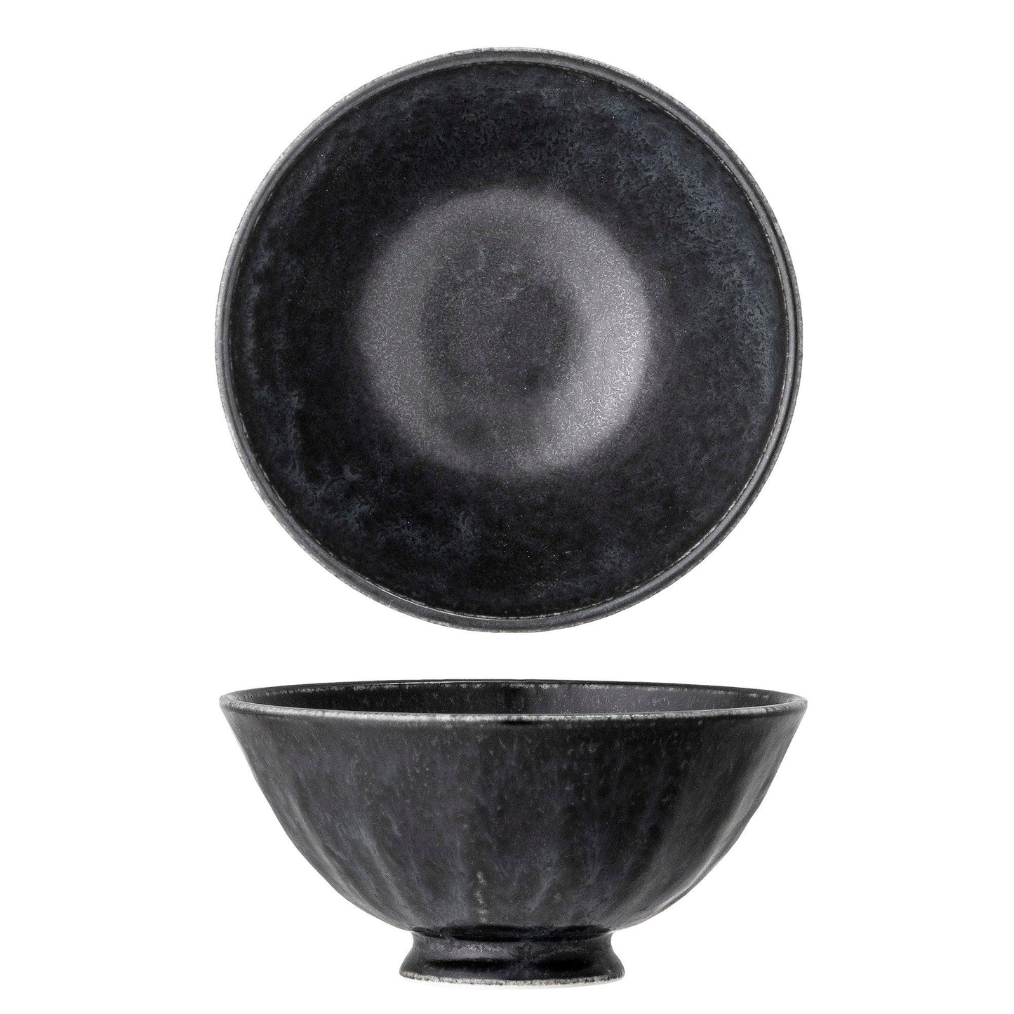 Black Ceramic Bowl Set (x4)