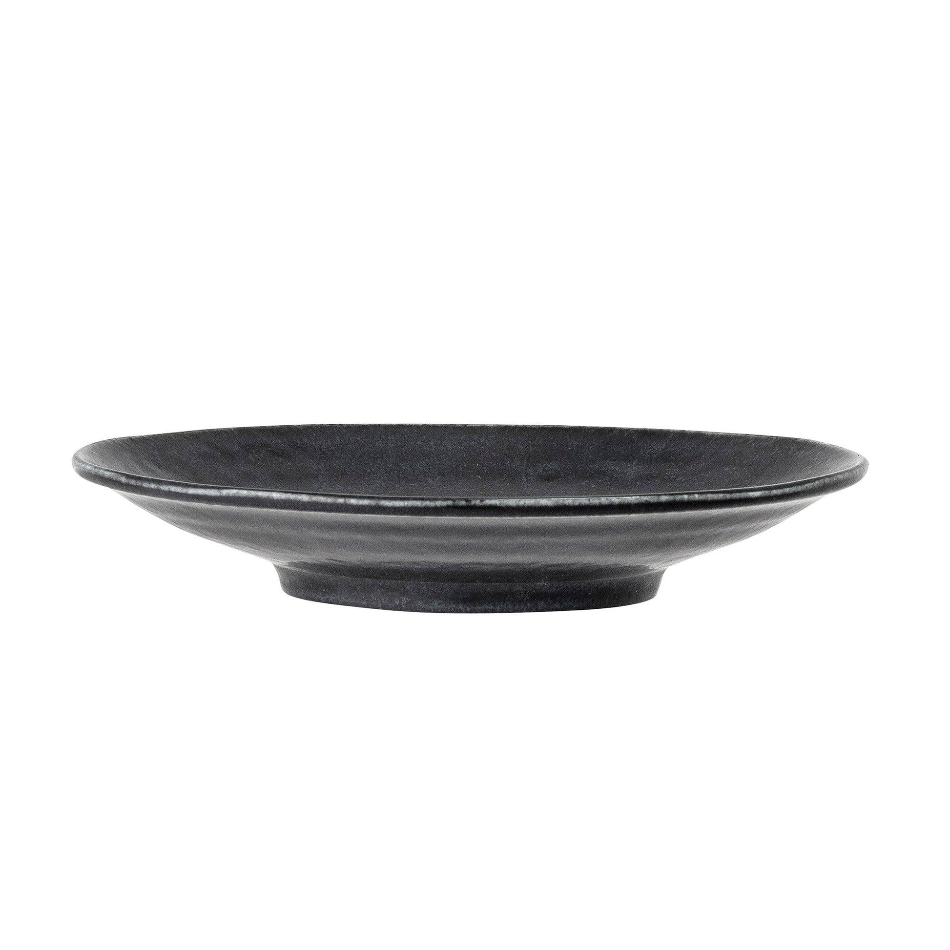 Black Ceramic Plate Set (x4)