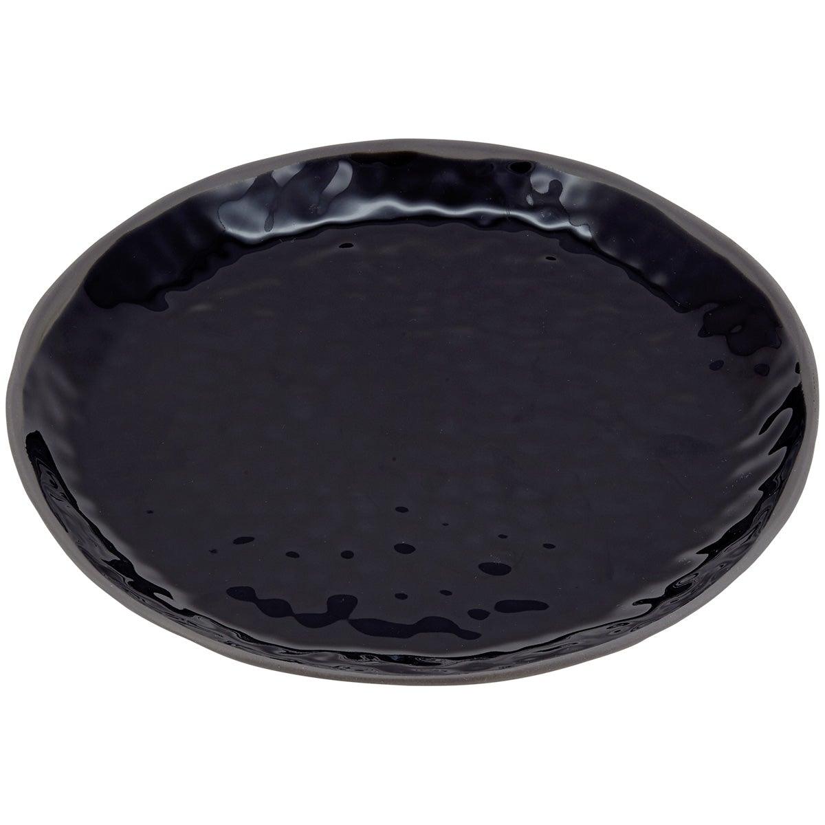 Black Ceramic Plate Set (x6)