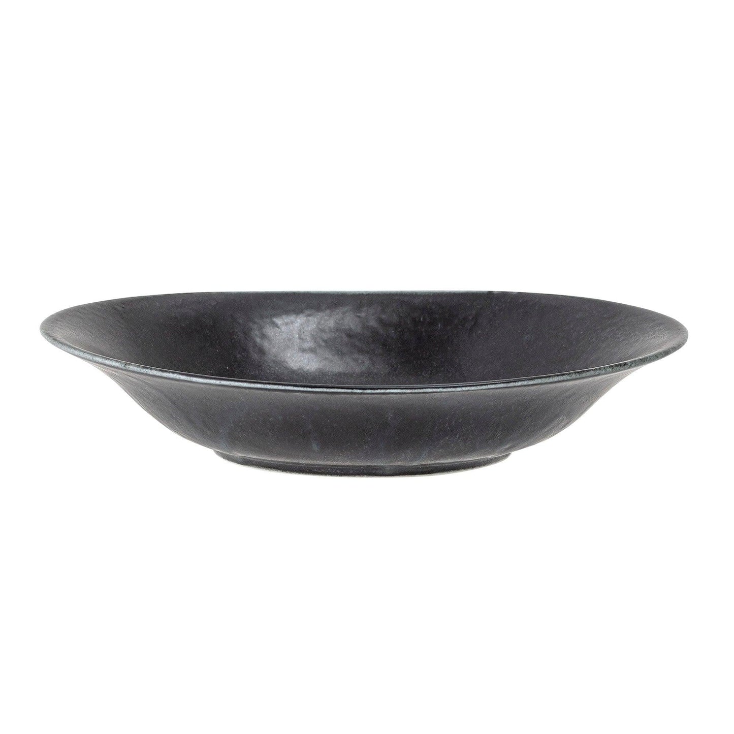 Black Ceramic Soup Plate Set (x4)