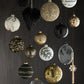 Black Glass Christmas Baubles Set (x4)