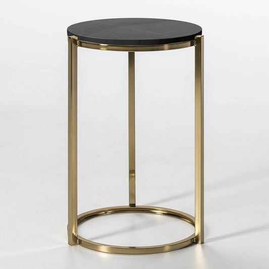 Black Marble Side Table