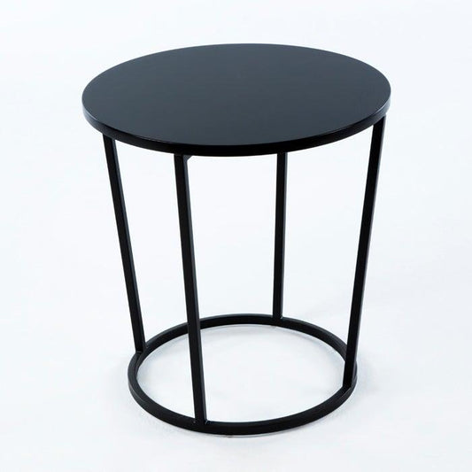 Black Metal Side Table