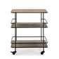 Black Metal Tea Cart